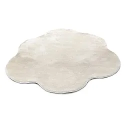 Runder Wellen-Teppich - Aranga Super Soft Fur (beige)