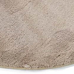 Runder Wellen-Teppich - Aranga Super Soft Fur (braun)