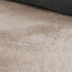Runder Wellen-Teppich - Aranga Super Soft Fur (braun)