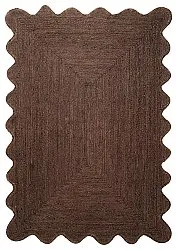 Juteteppich mit Wellenform - San Francisco (braun)