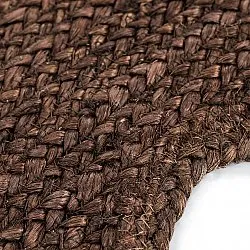 Juteteppich mit Wellenform - San Francisco (braun)