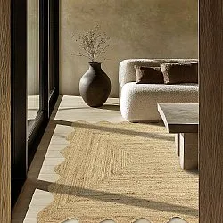 Juteteppich mit Wellenform - San Francisco (jute)