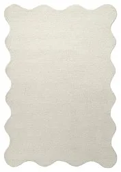 Gewellter Wollteppich - Diu Hand Tufted Wool Premium (weiß)
