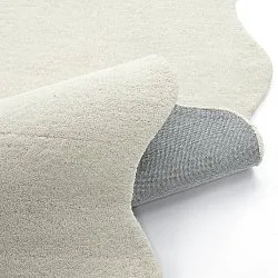 Gewellter Wollteppich - Diu Hand Tufted Wool Premium (weiß)