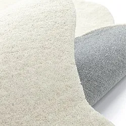 Gewellter Wollteppich - Diu Hand Tufted Wool Premium (weiß)