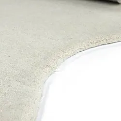 Gewellter Wollteppich - Diu Hand Tufted Wool Premium (weiß)