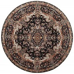 Rund Teppich - Vakifli (schwarz/multi)
