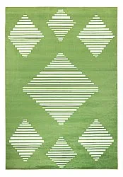 Wilton-Teppich - Carmen (grün/weiß)
