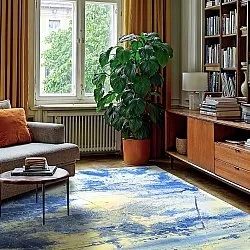 Wilton-Teppich - Dolmio (blau/mehrfarbig)