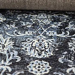 Wilton-Teppich - Flowers (blau)