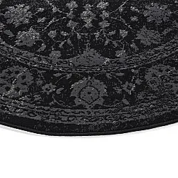 Rund Teppich - Peking Majestic (schwarz)