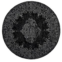 Rund Teppich - Peking (schwarz)