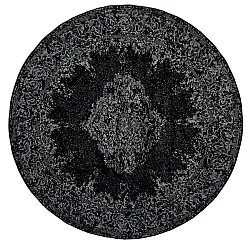 Rund Teppich - Peking (schwarz)