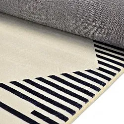Wilton-Teppich - Pucon (schwarz/creme)
