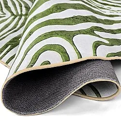 Rund Teppich - Zebra (grün)