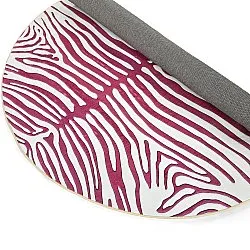 Rund Teppich - Zebra (rosa)