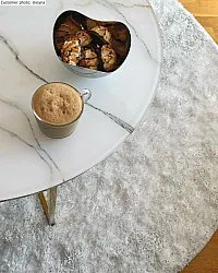 Runde Teppiche - Cosy (weiß)