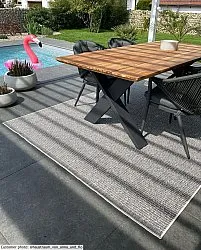 Teppich für innen und außen - Tromsø (silber)