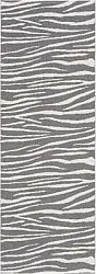 Kunststoffteppiche - Der Horred-Teppich Zebra (grau)