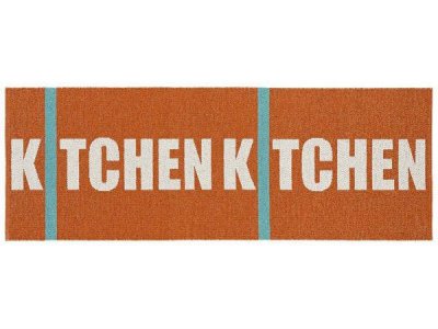 Kunststoffteppiche - Der Horred-Teppich Kitchen (orange)