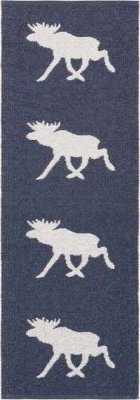Kunststoffteppiche - Der Horred-Teppich Moose (marineblau)