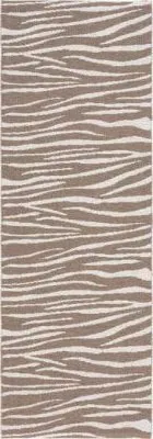 Kunststoffteppiche - Der Horred-Teppich Zebra (beige)