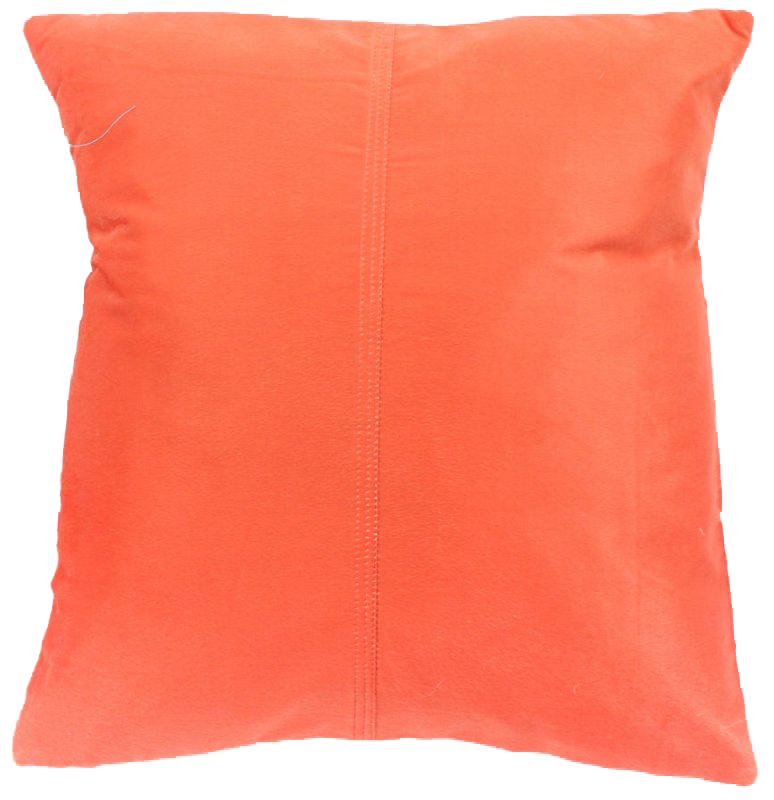 Seidensamt-Kissen (orange) (kissenbezug) 45 x 45 cm