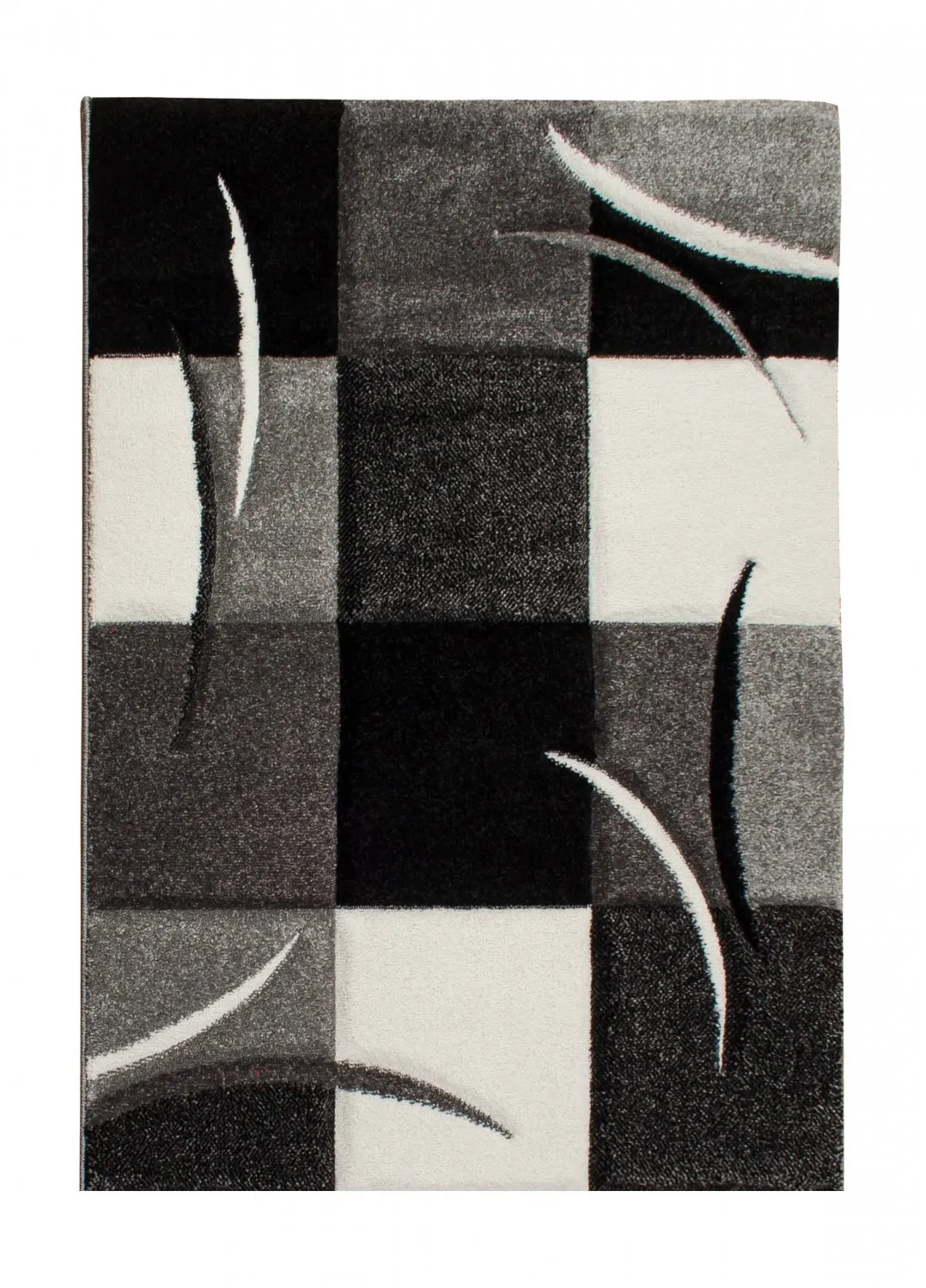 Wilton-Teppich - London Patch (schwarz)