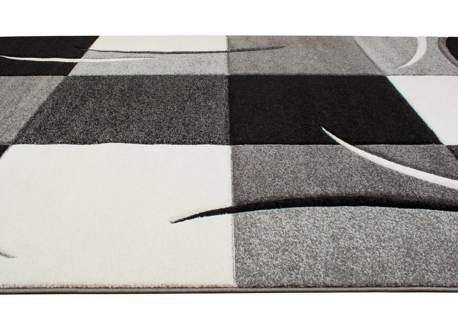 Wilton-Teppich - London Patch (schwarz)