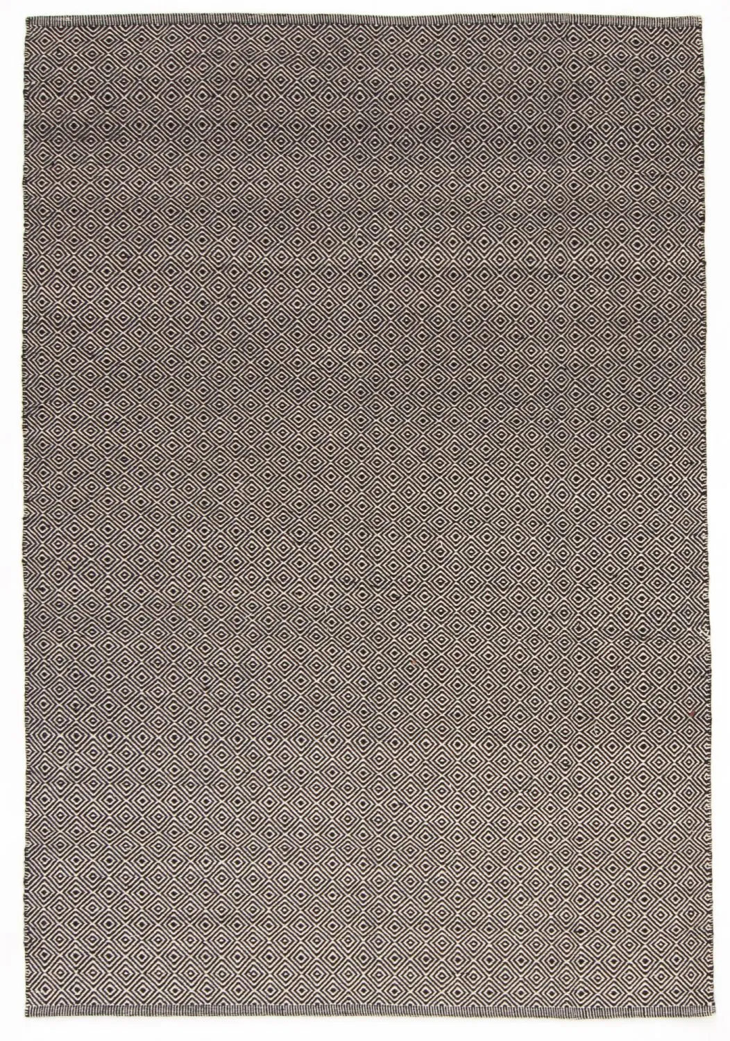 Wollteppich - Varella (schwarz/weiß)