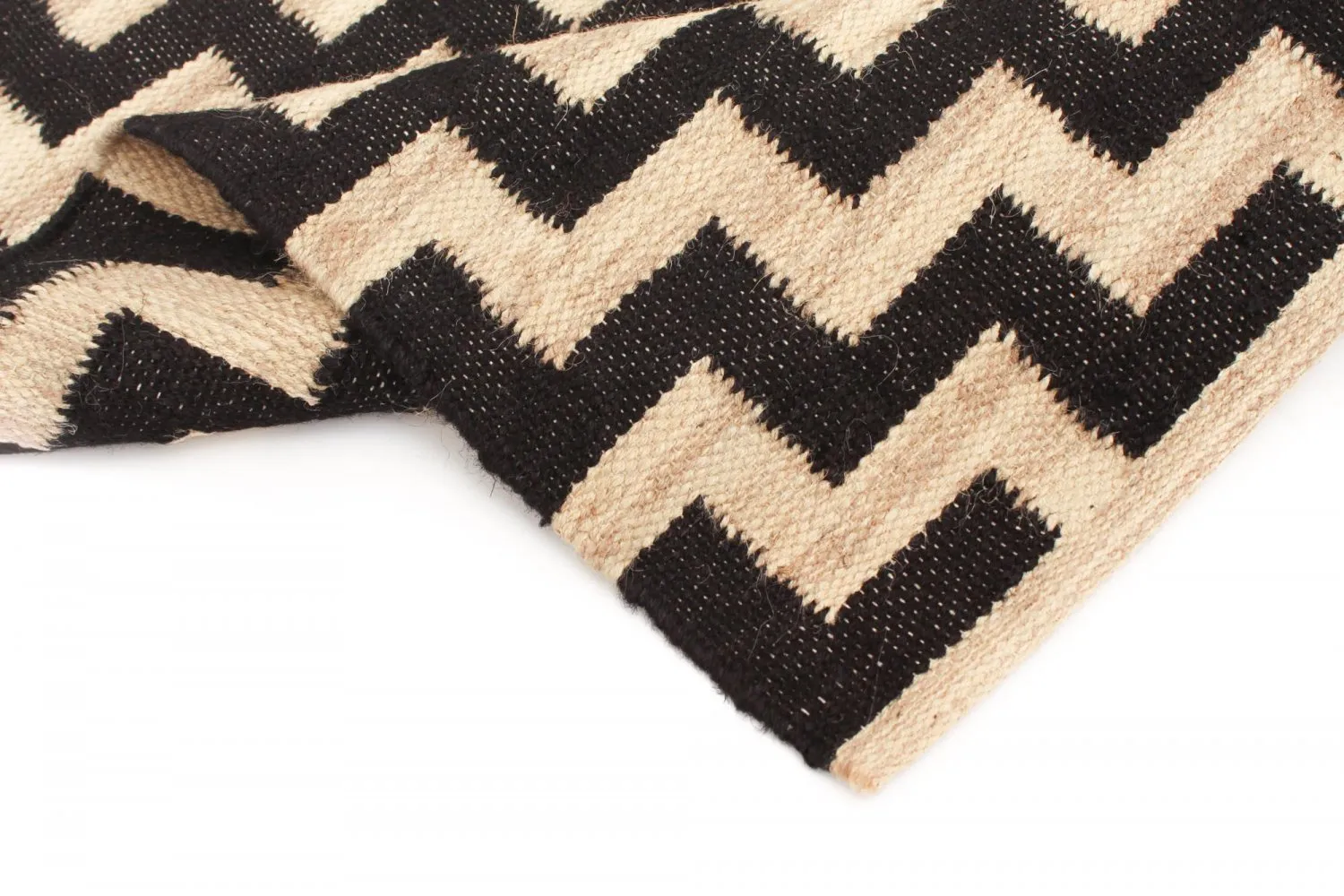 Juteteppich - Cabana (beige/schwarz)
