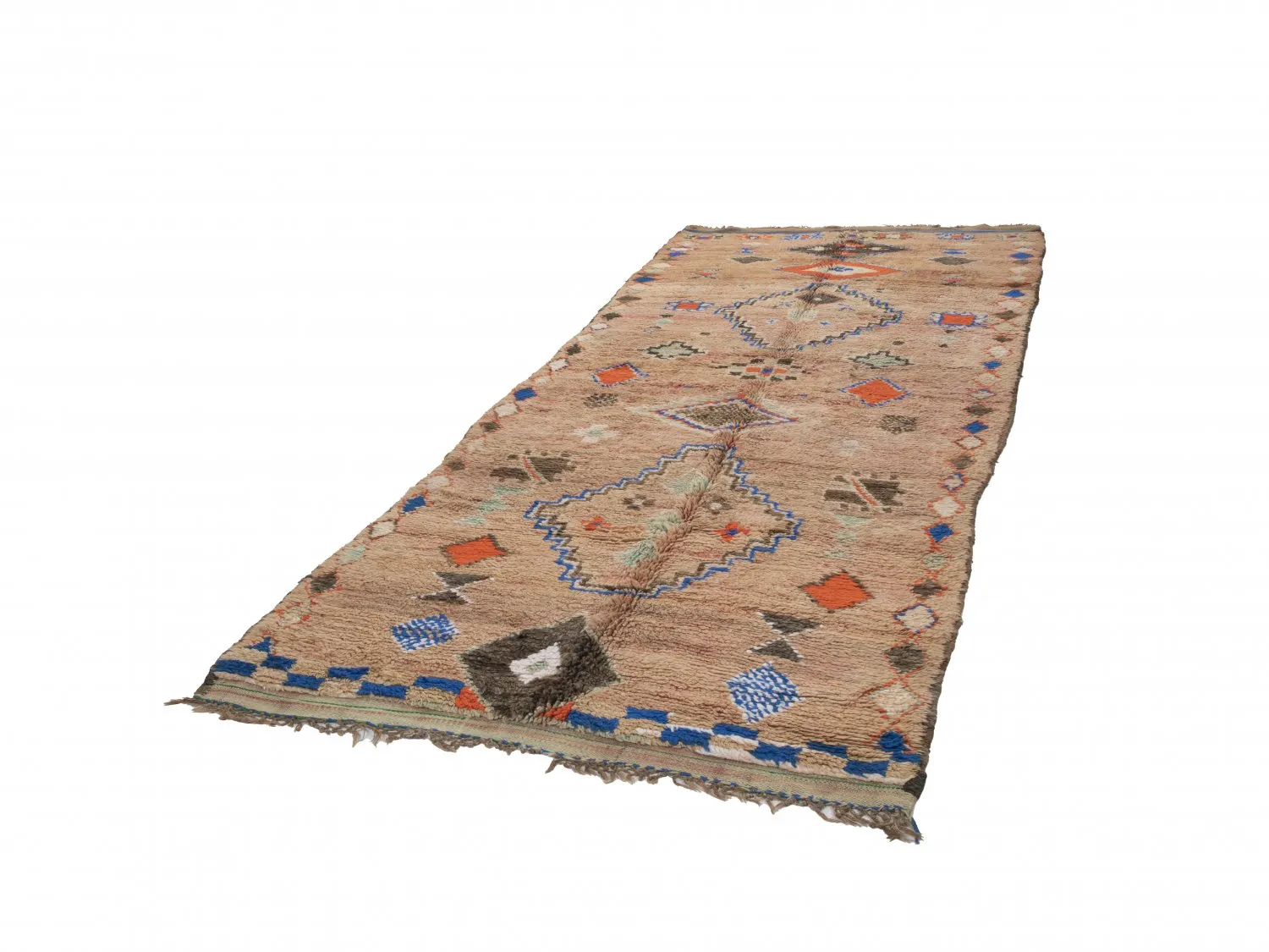 Kelim Marokkanische Berber Teppich Azilal Special Edition 360 x 150 cm