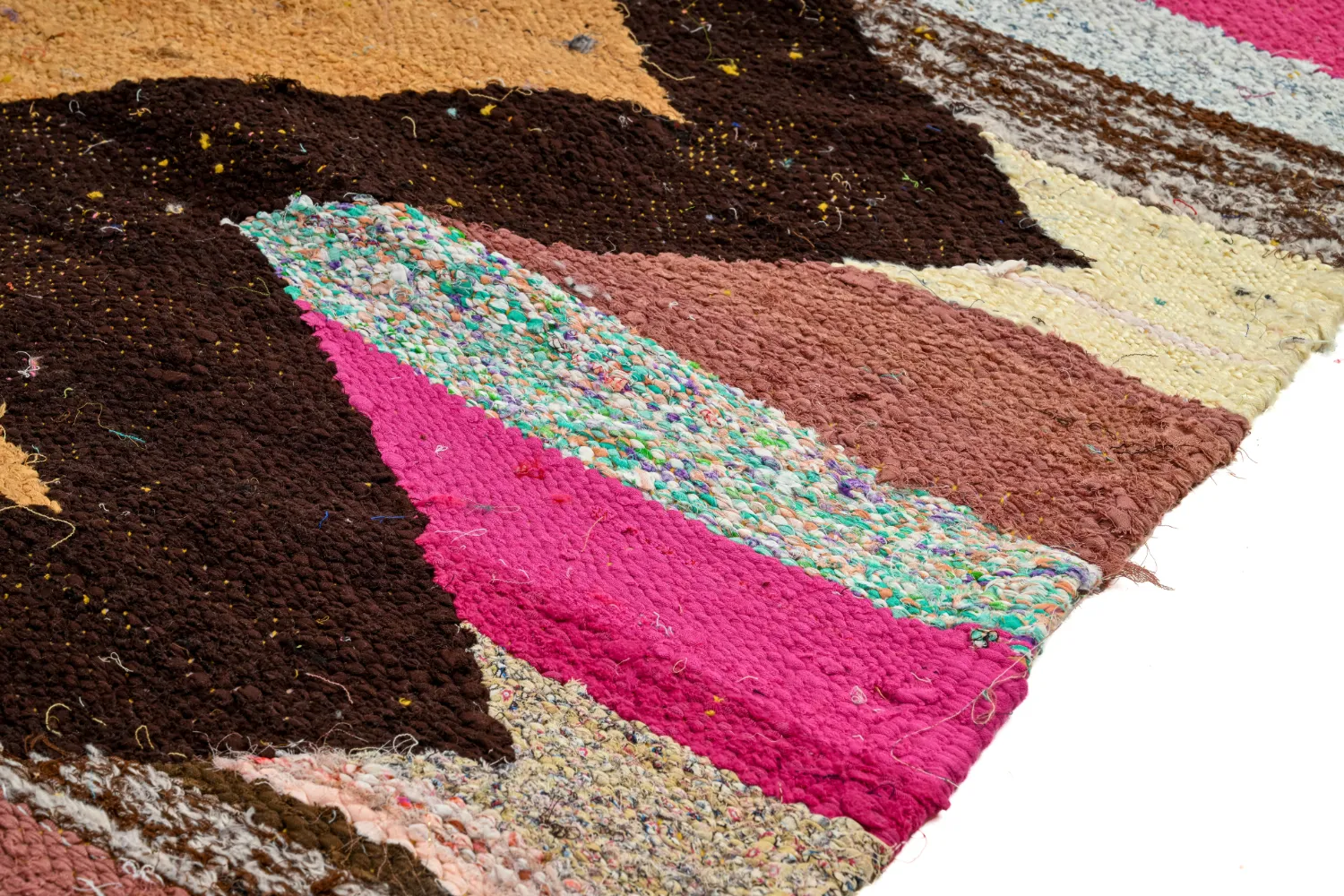 Marockansk Boucherouite-matta 155 x 260 cm