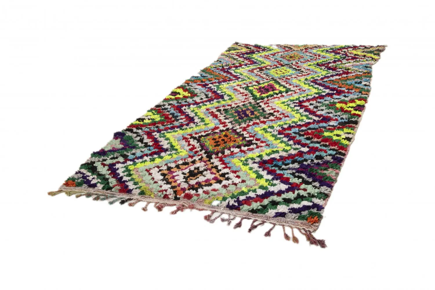 Marokkanischer Berber Teppich Boucherouite 315 x 170 cm