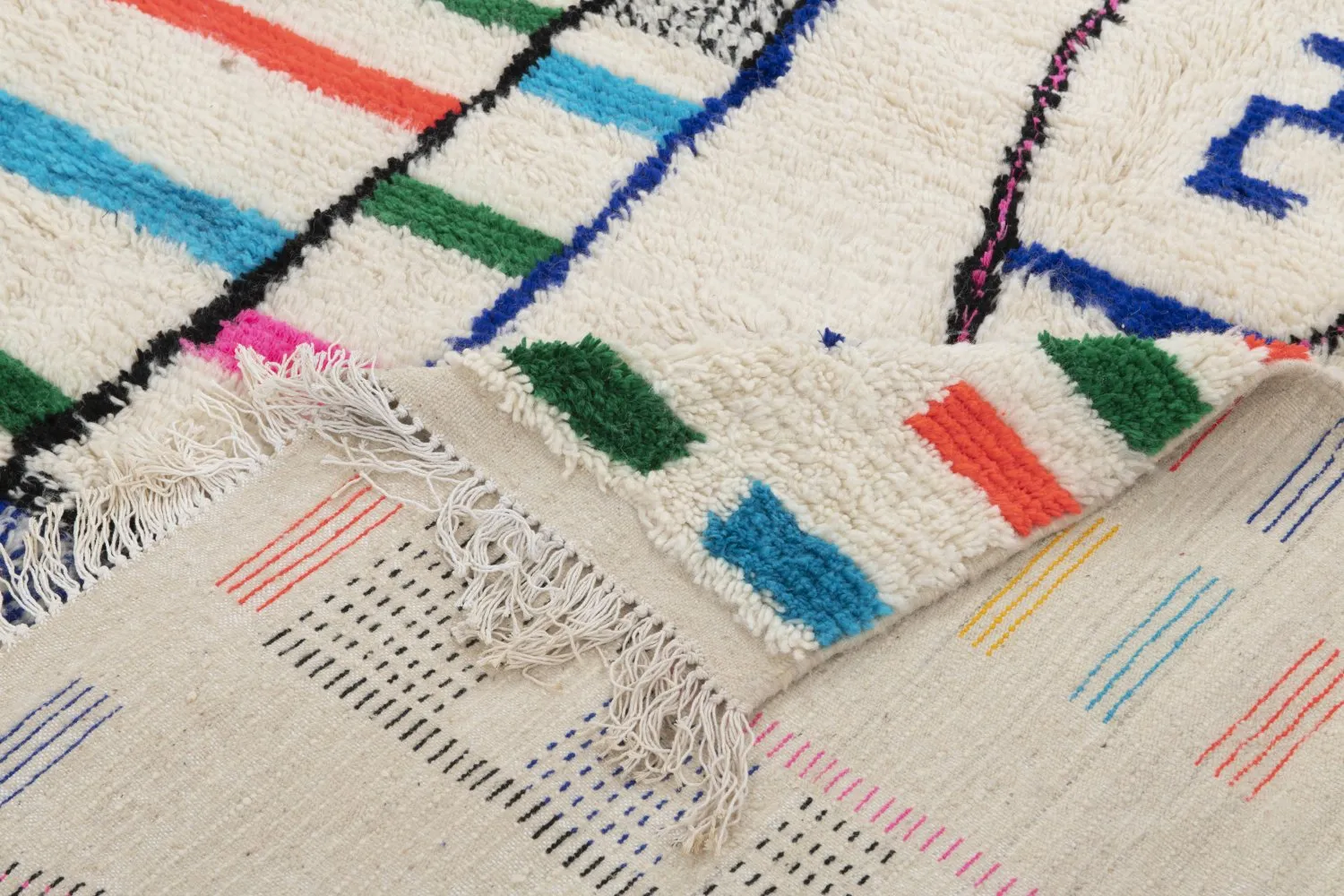 Kelim Marokkanische Berber Teppich Azilal 320 x 200 cm