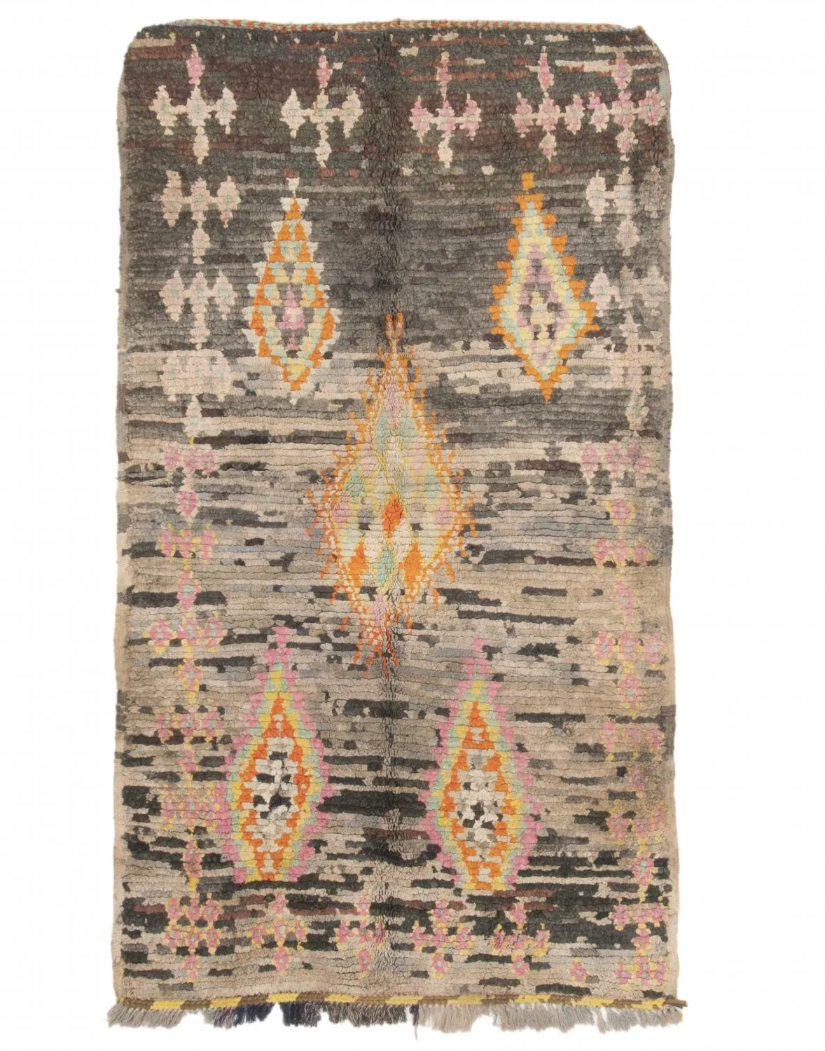 Marokkanischer Berber Teppich Boucherouite 195 x 110 cm