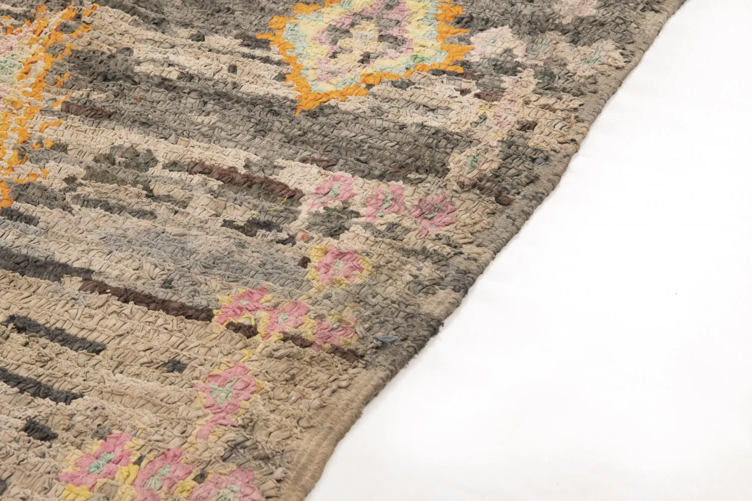 Marokkanischer Berber Teppich Boucherouite 195 x 110 cm