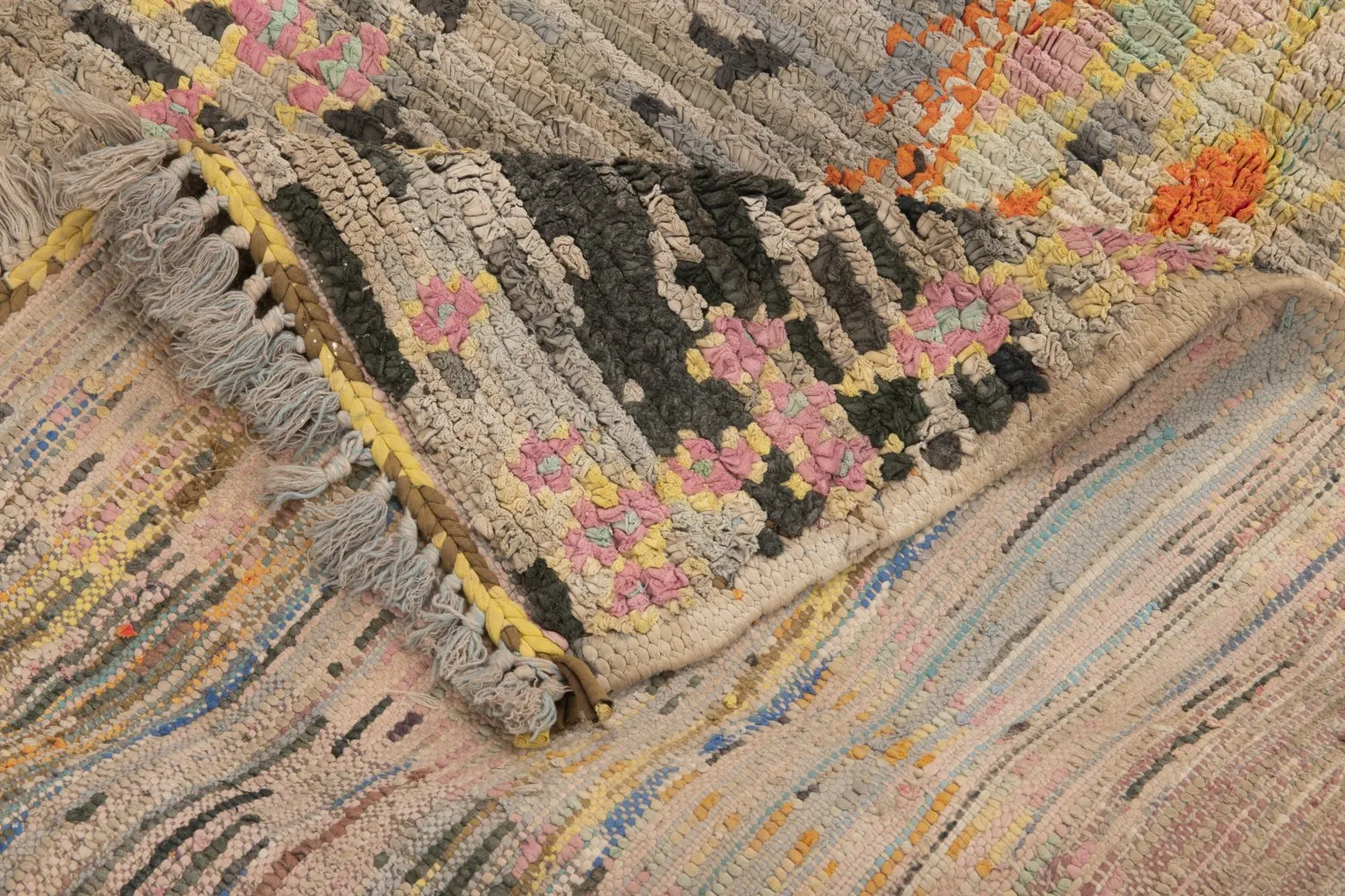 Marokkanischer Berber Teppich Boucherouite 195 x 110 cm