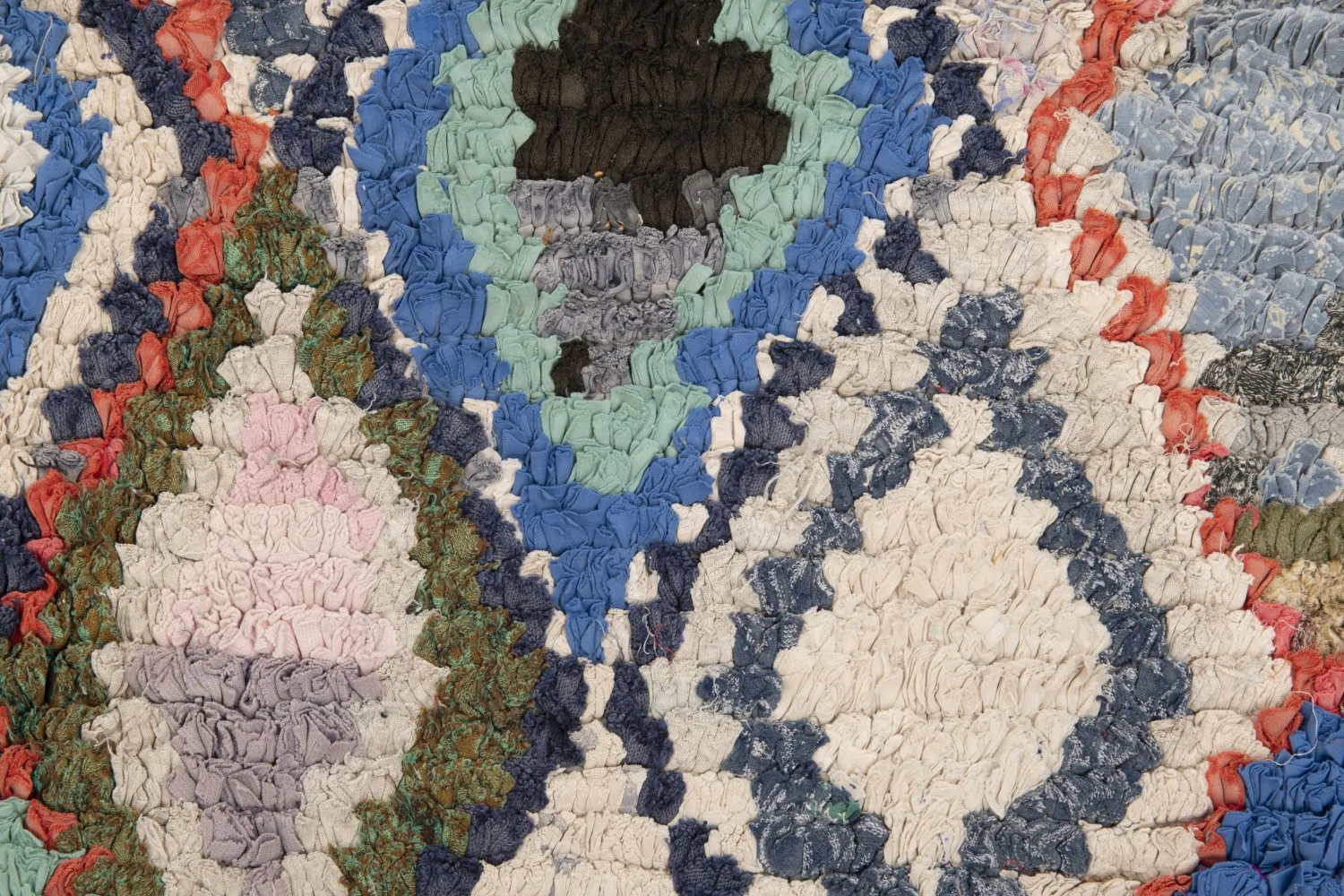 Marokkanische Berber Teppich Boucherouite 230 x 130 cm