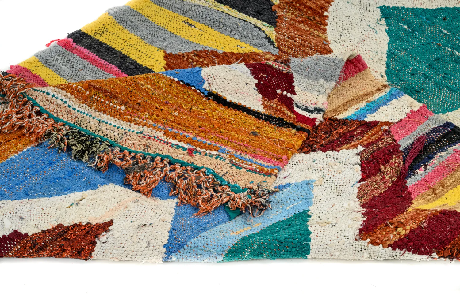 Marockansk Boucherouite-matta 125 x 225 cm