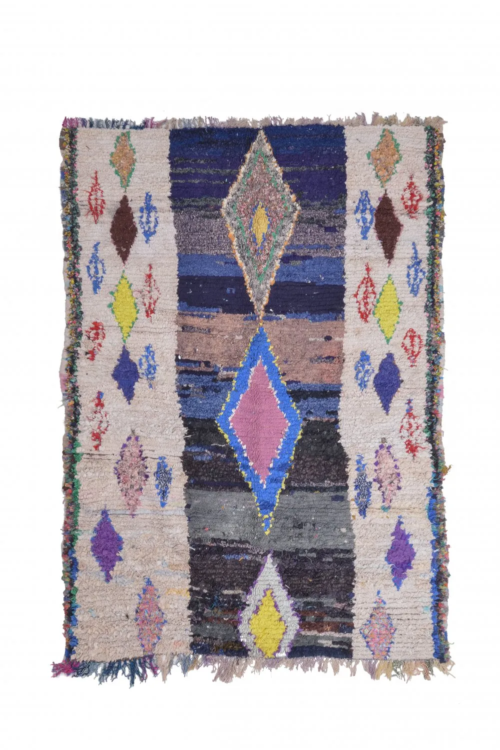 Marokkanische Berber Teppich Boucherouite 230 x 170 cm