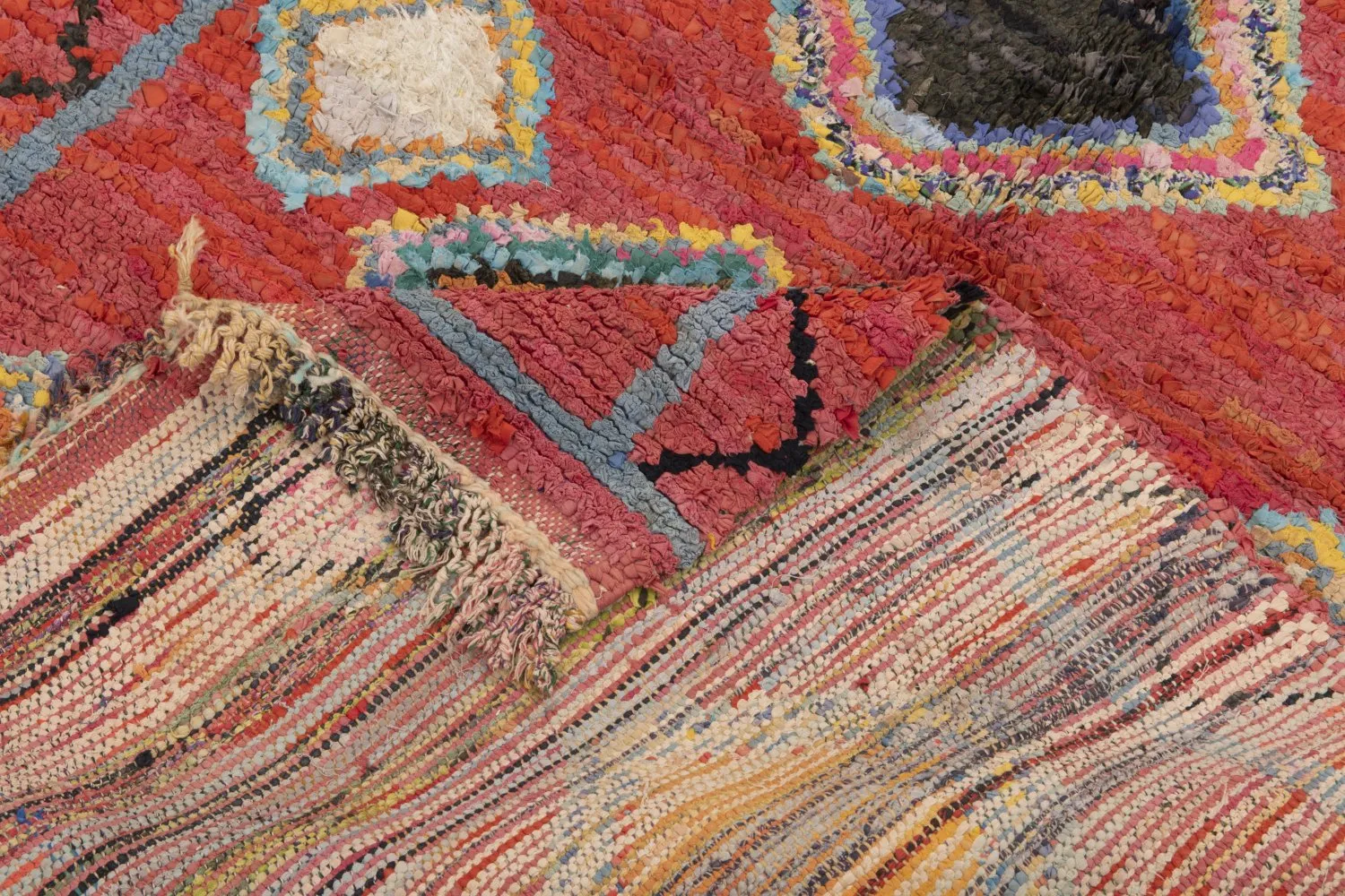 Marokkanischer Berber Teppich Boucherouite 200 x 120 cm