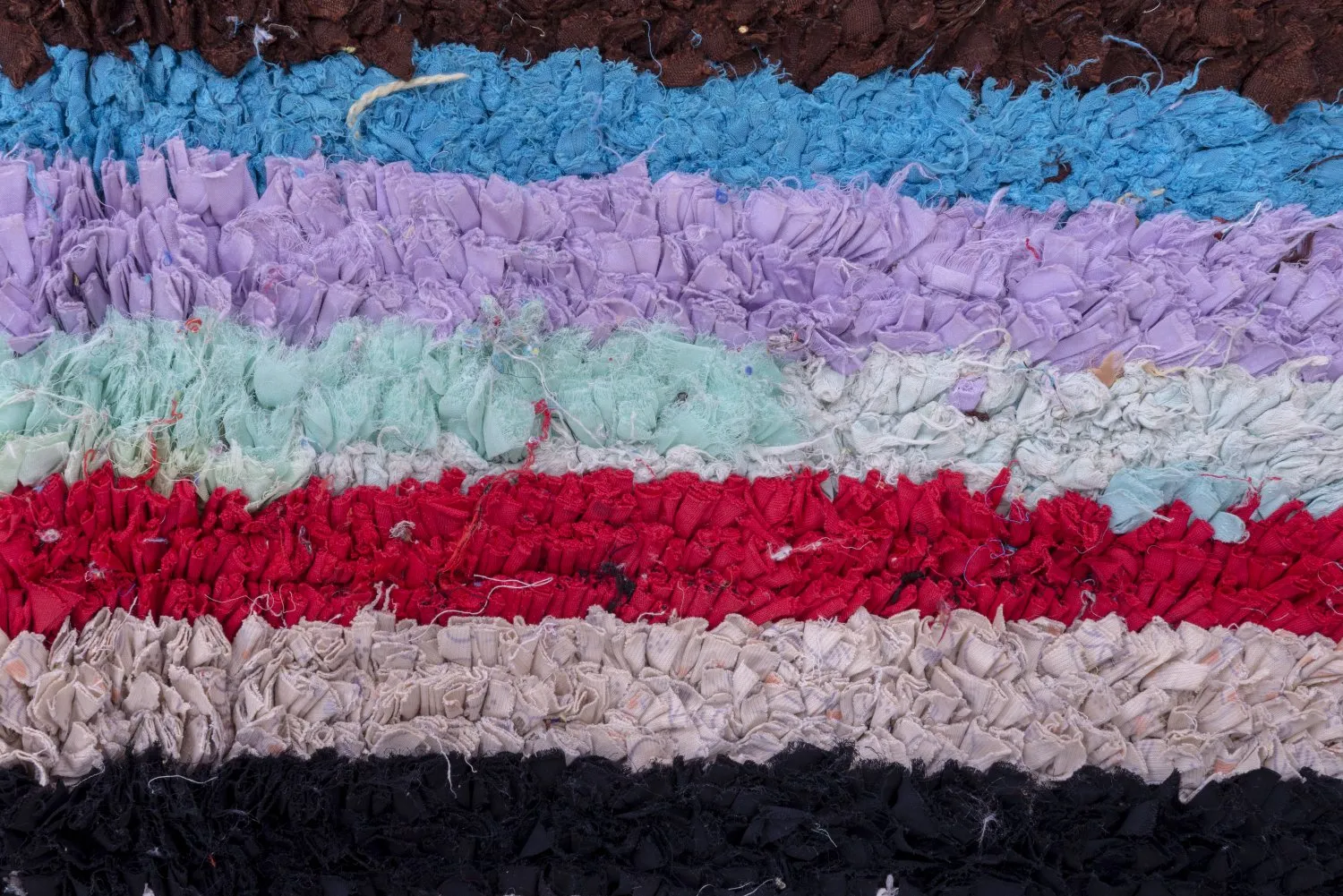 Marokkanischer Berber Teppich Boucherouite 280 x 110 cm