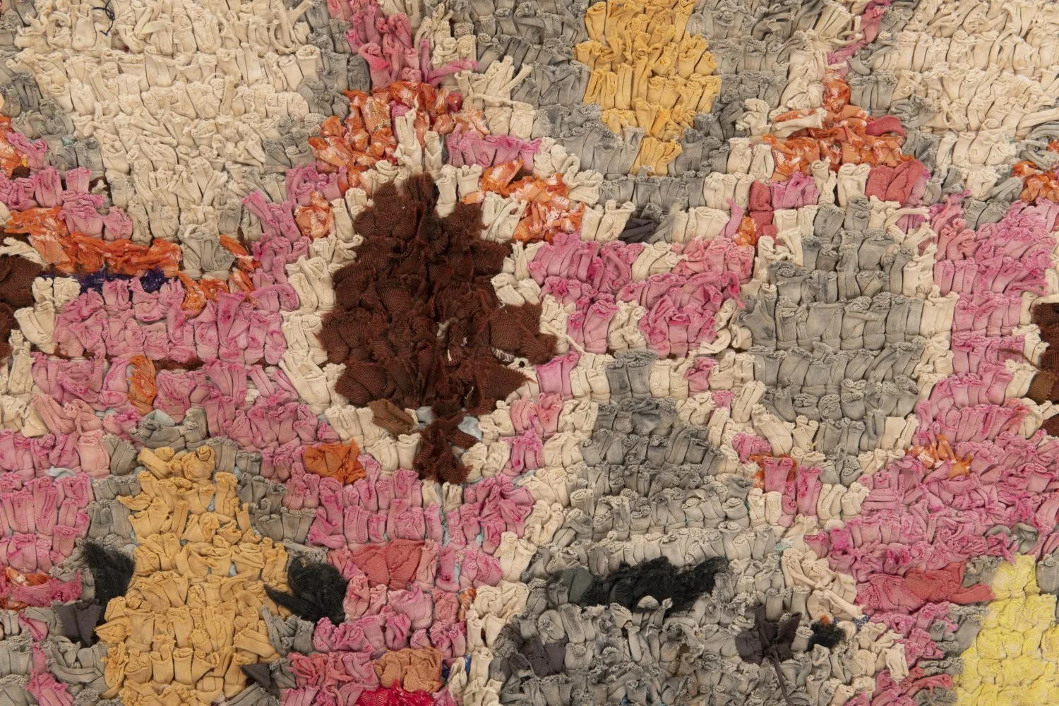 Marokkanische Berber Teppich Boucherouite 255 x 100 cm