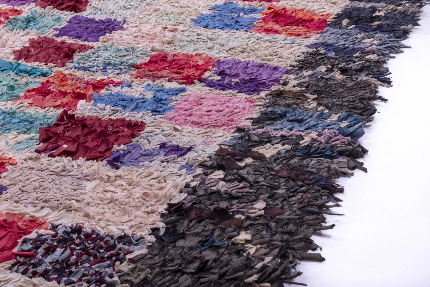 Marokkanische Berber Teppich Boucherouite 265 x 165 cm
