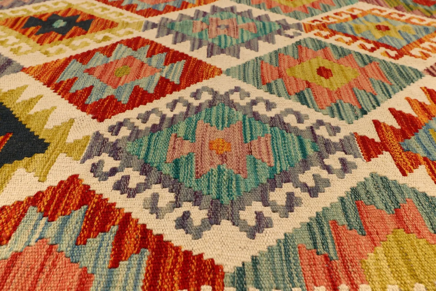 Orientalischer Kelim-Teppich 394 x 309 cm