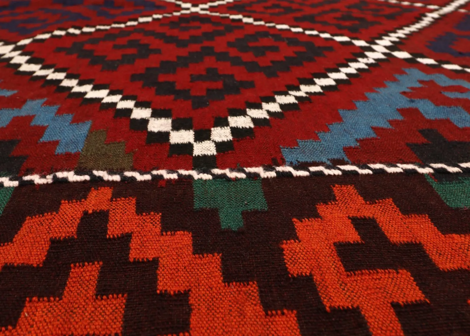 Orientalischer Kelim-Teppich 377 x 179 cm