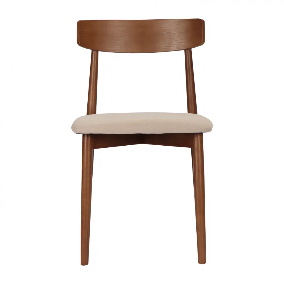 Stuhl - Ystad (nussbaum/beige) - 2 Stck.