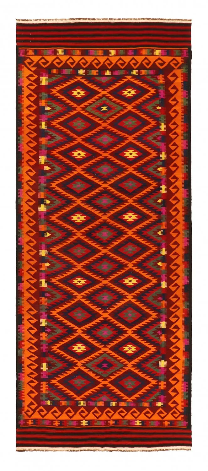 Orientalischer Kelim-Teppich 398 x 157 cm