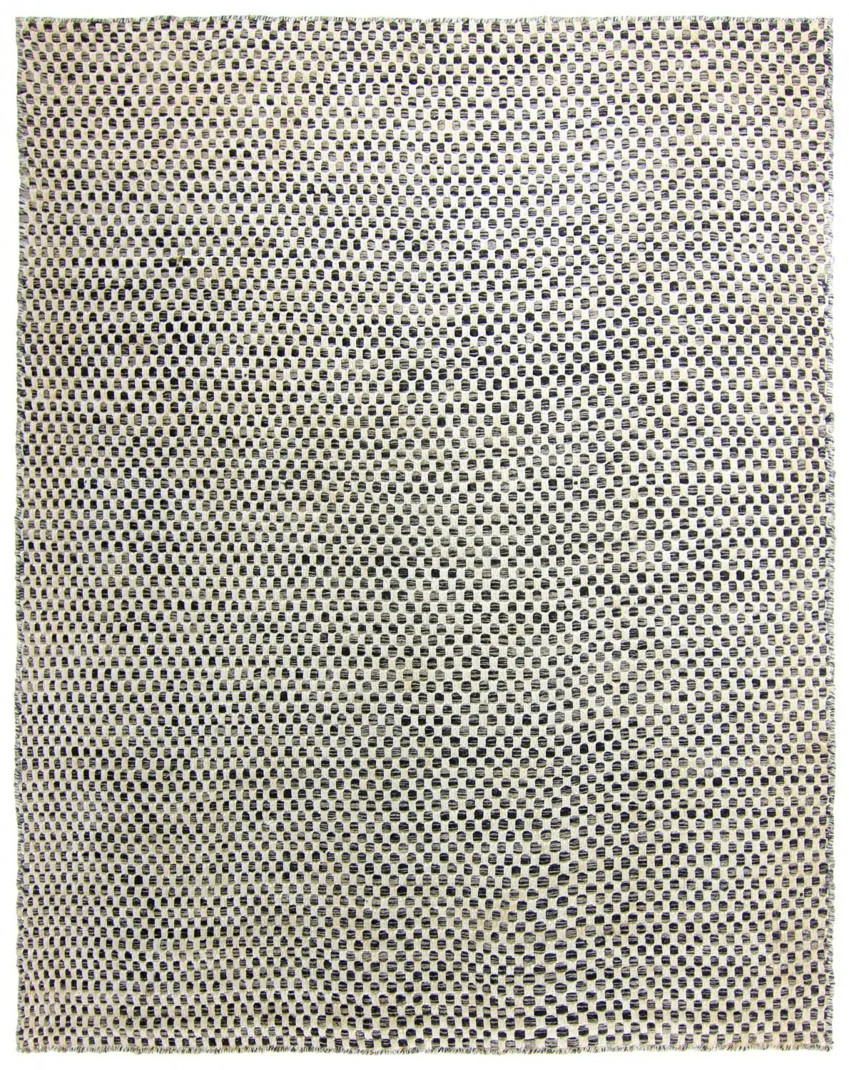 Wollteppich - Jenim (schwarz/beige)
